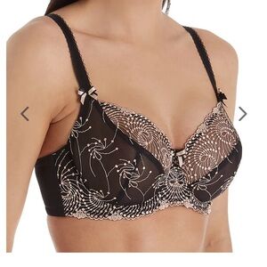 Black rose gold bra